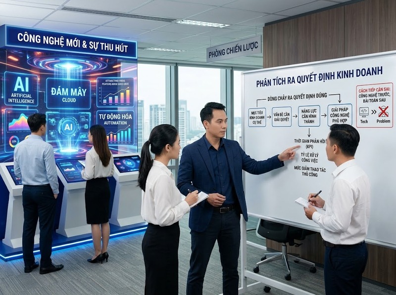 Sai lầm chiến lược công nghệ khiến đầu tư lệch nhu cầu và lộ trình thiếu khả thi